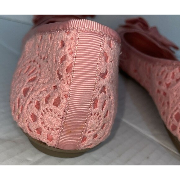 Alfani Flats Women’s 11M Pink Ballet Lace Bow Slip-On Shoes Round Toe Amor - Picture 11 of 14